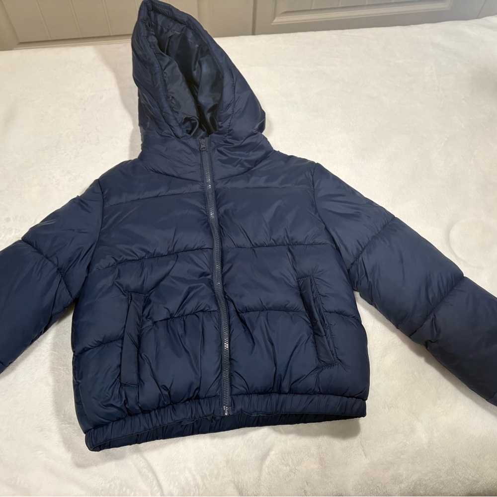 Women's Navy Puffer Jacket